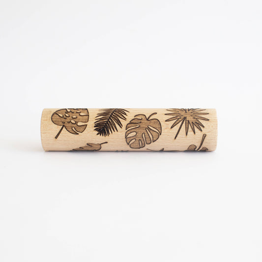 Rullo di legno - Foglie tropicali