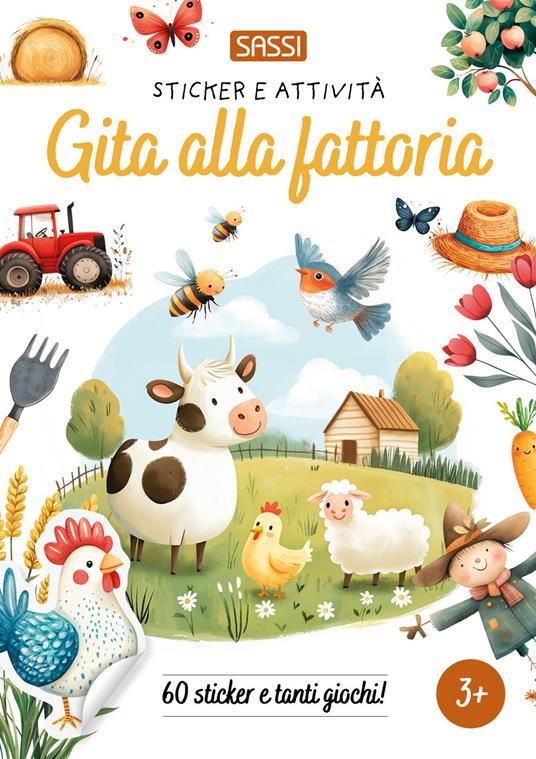 Gita alla fattoria. Sticker e attività.