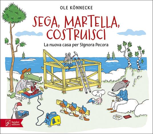 Sega, martella, costruisci. La nuova casa per Signora Pecora.