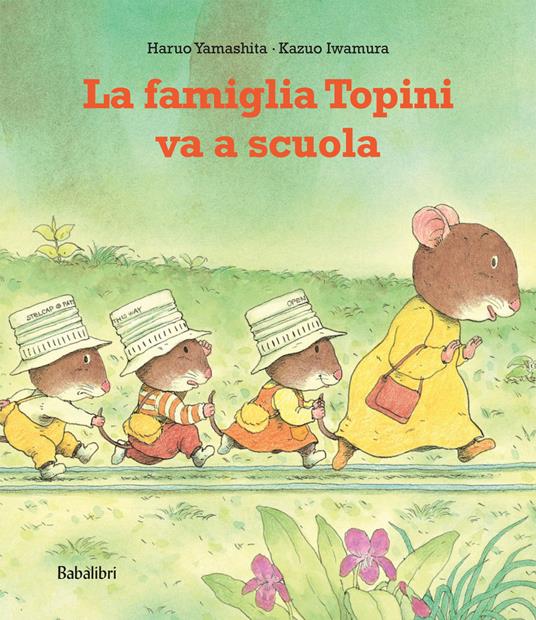 La famiglia topini va a scuola.
