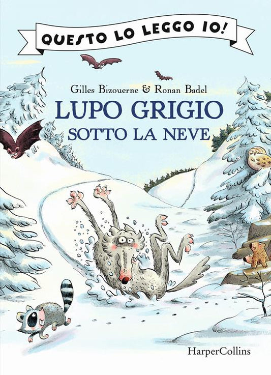 Lupo Grigio sotto la neve.