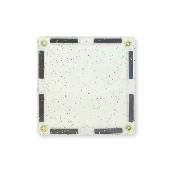Glitter Tiles Pack Transparent / Pink | 16 pieces