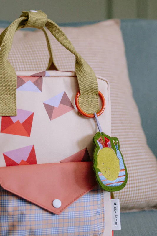 embroidered keychain | lemon tree |snail mail