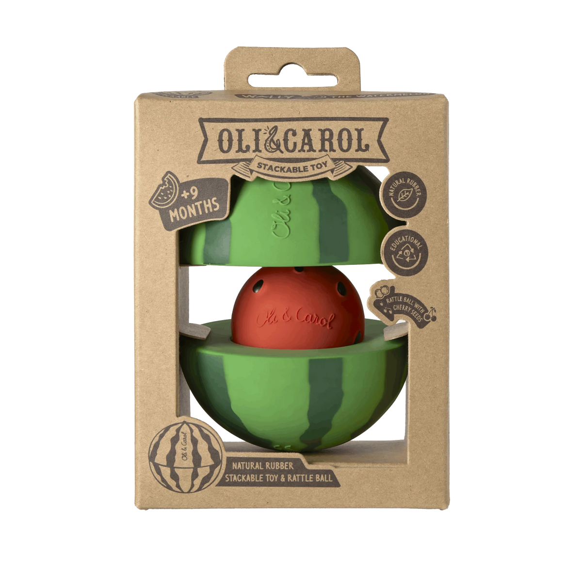 Watermelon Gioco Impilabile & Pallina con Sonaglio