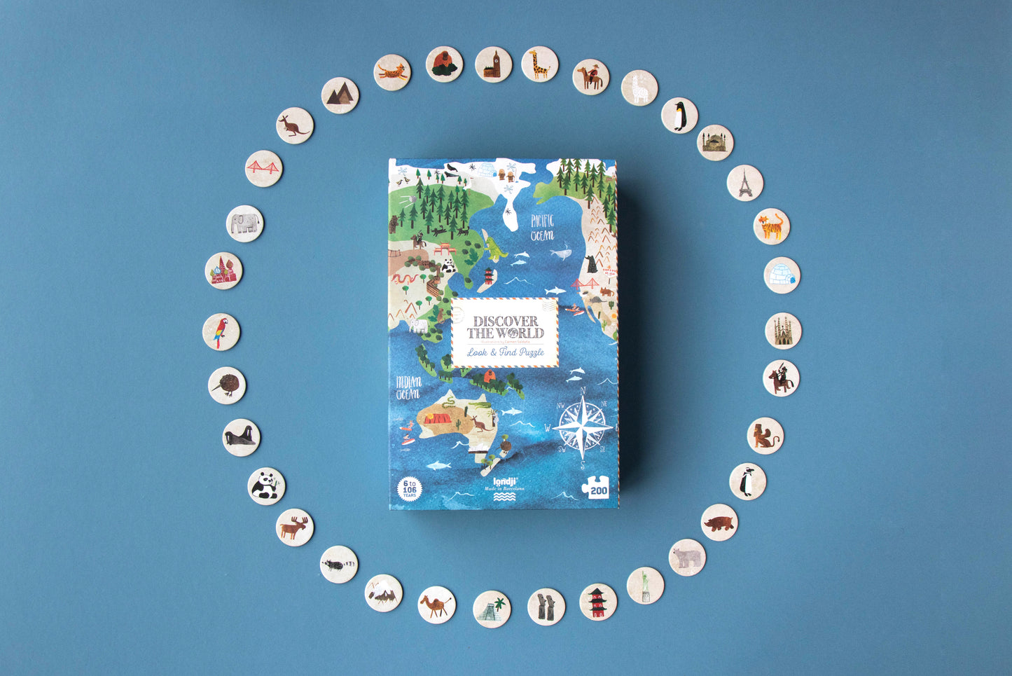 DISCOVER THE WORLD LOOK AND FIND PUZZLE