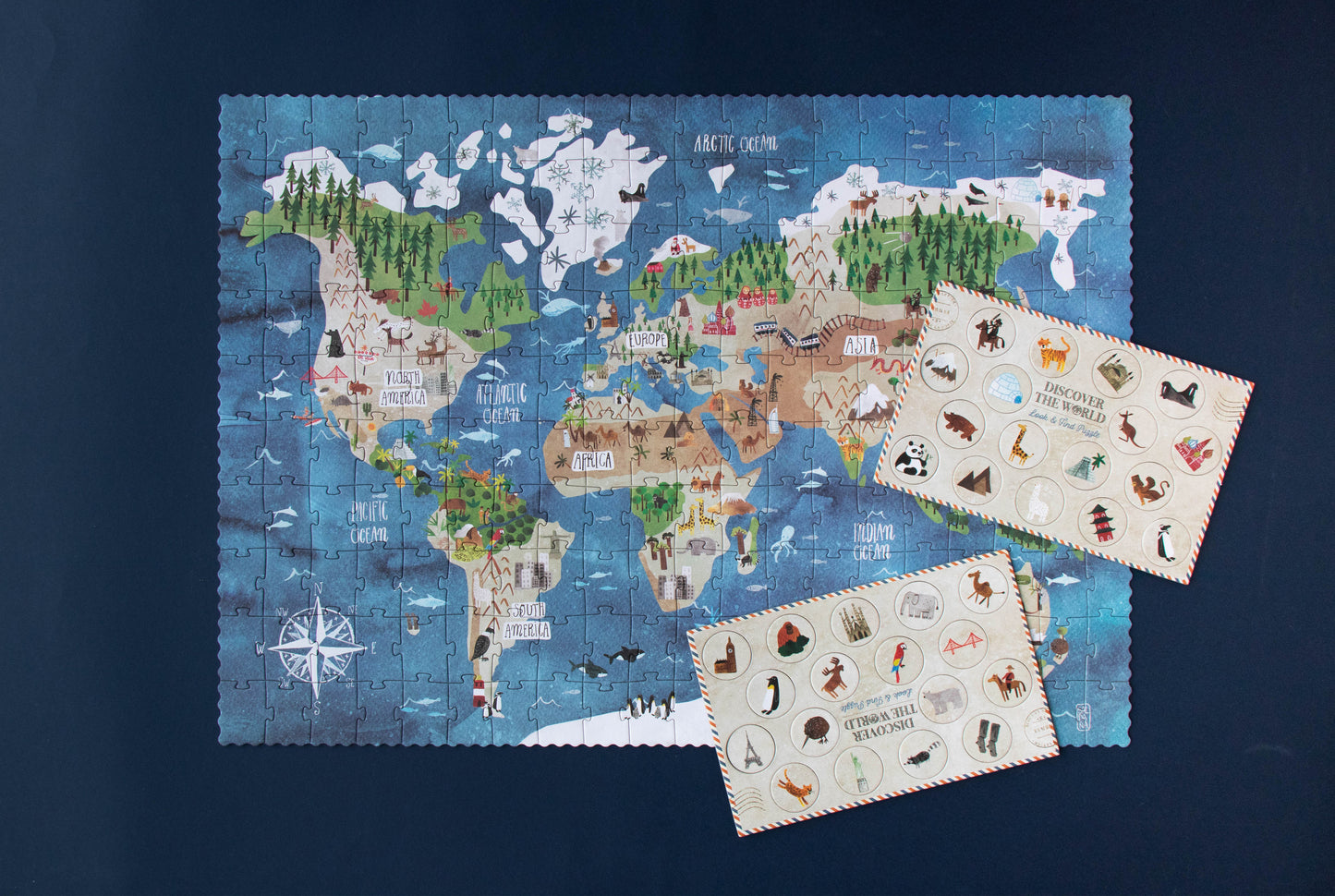 DISCOVER THE WORLD LOOK AND FIND PUZZLE