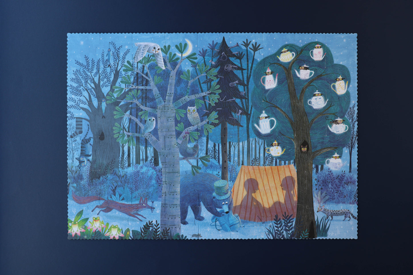 DAY AND NIGHT IN THE FOREST - PUZZLE