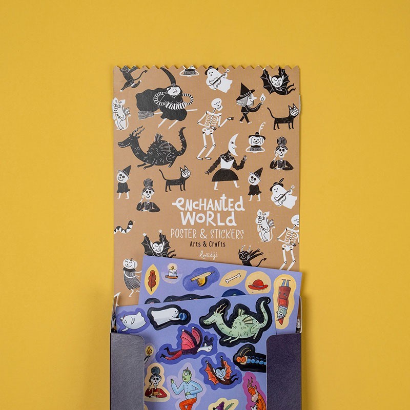 Enchanted World Poster and Stickers
