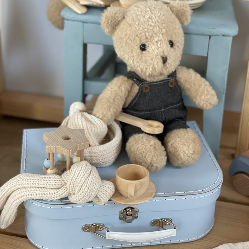 MORRIS WITH CLOTHES IN A CASE