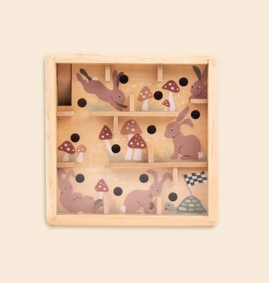 Mini wooden labyrinth