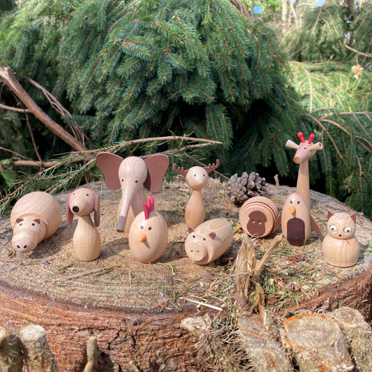 Wooden animal set