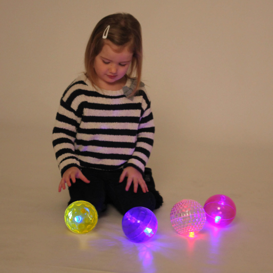 Sensory flashing balls