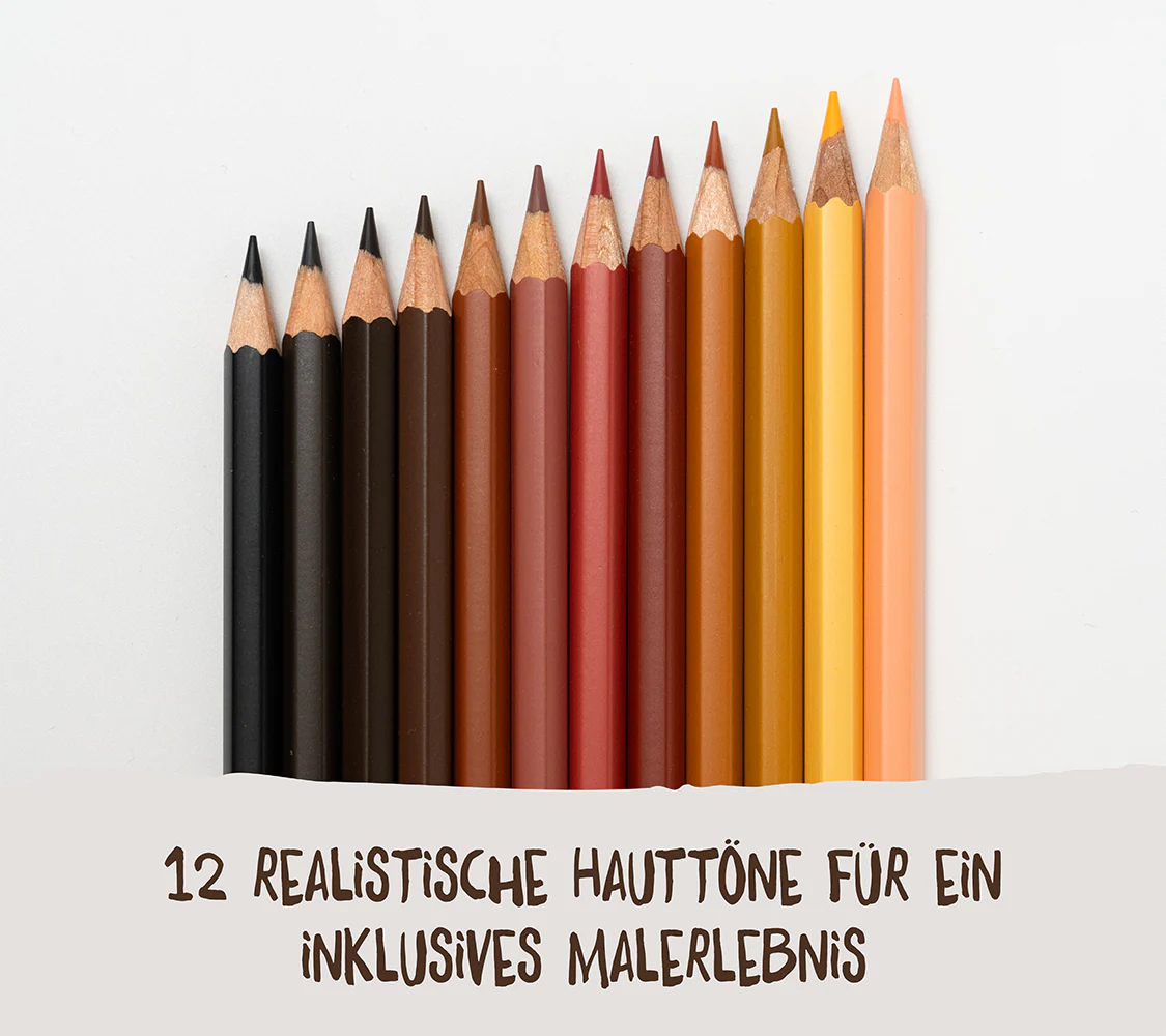 12 matite skin tones