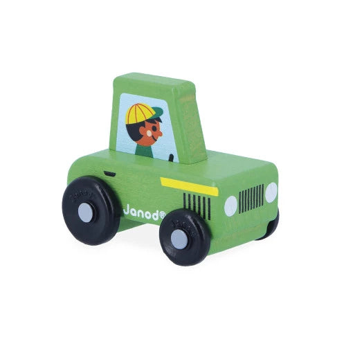Trattore verde in legno Campagna - Cross Roads