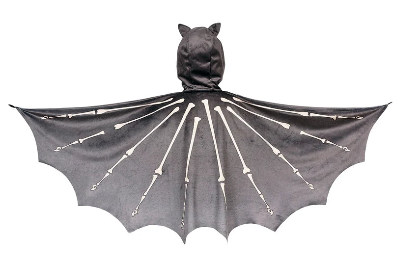Mantello scheletro pipistrello - 4-7 anni