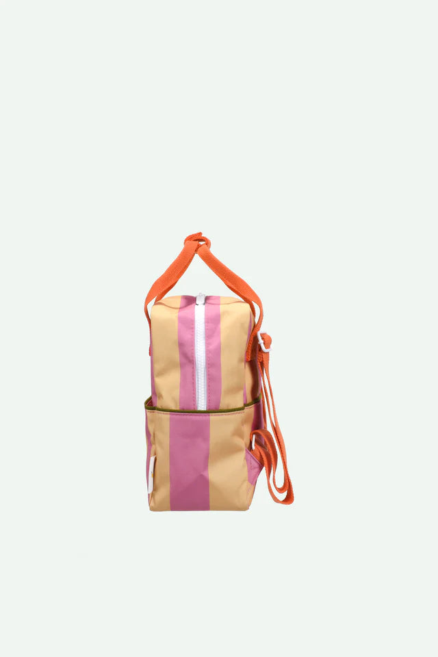 backpack small | stripes | rosebay + apple grub