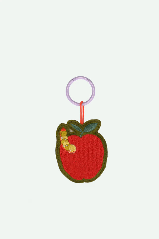 embroidered keychain | lemon tree | apple grub