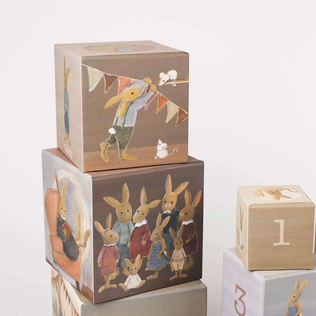 1.2.3 rabbit family stacking pyramid