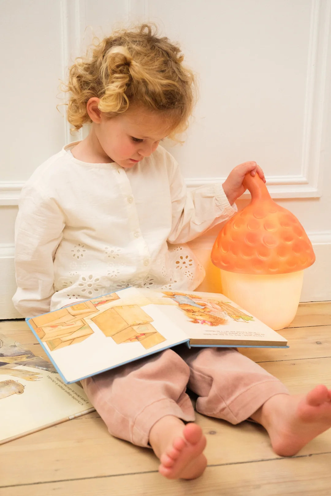 Acorn Night Lamp, Red Brick