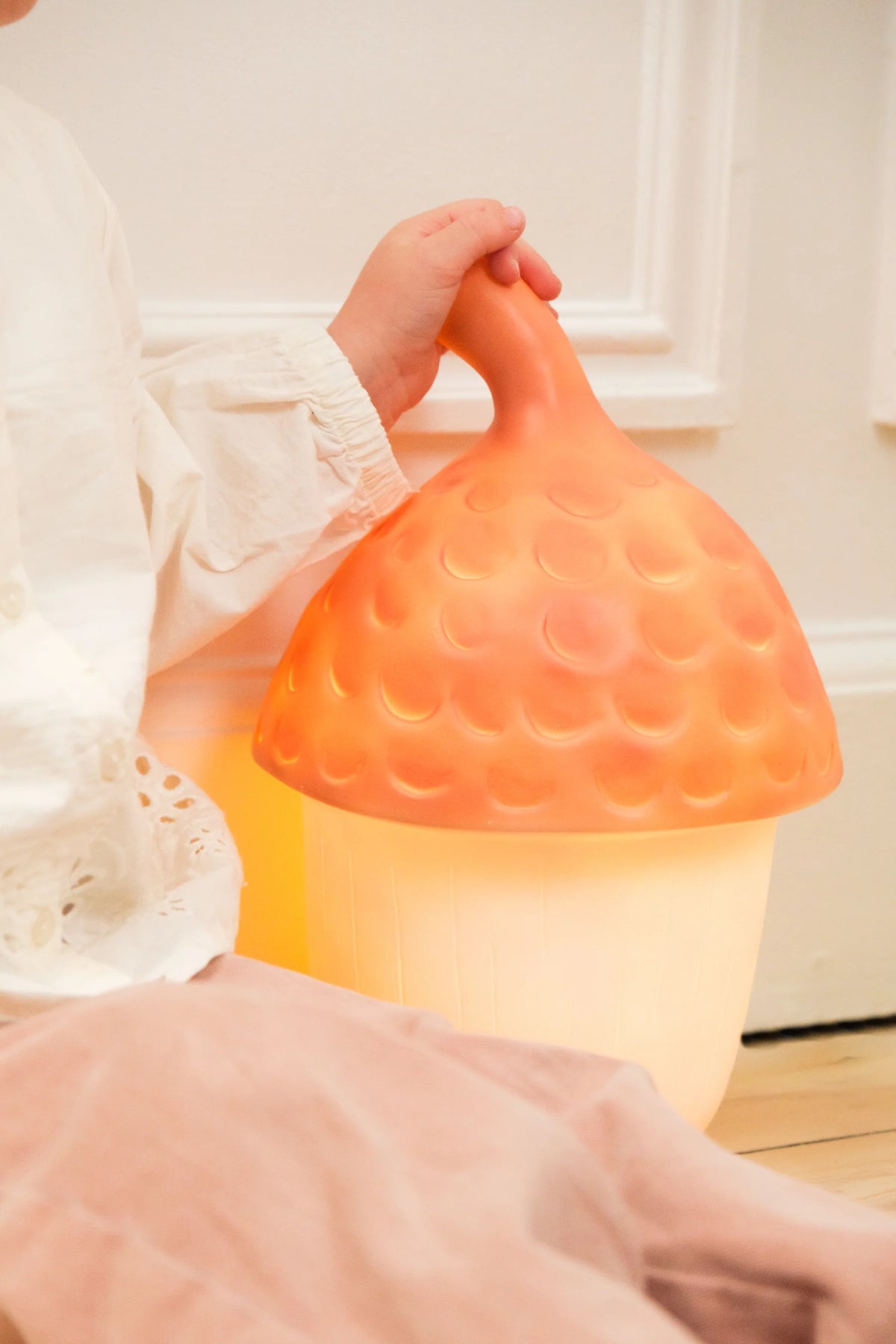 Acorn Night Lamp, Red Brick