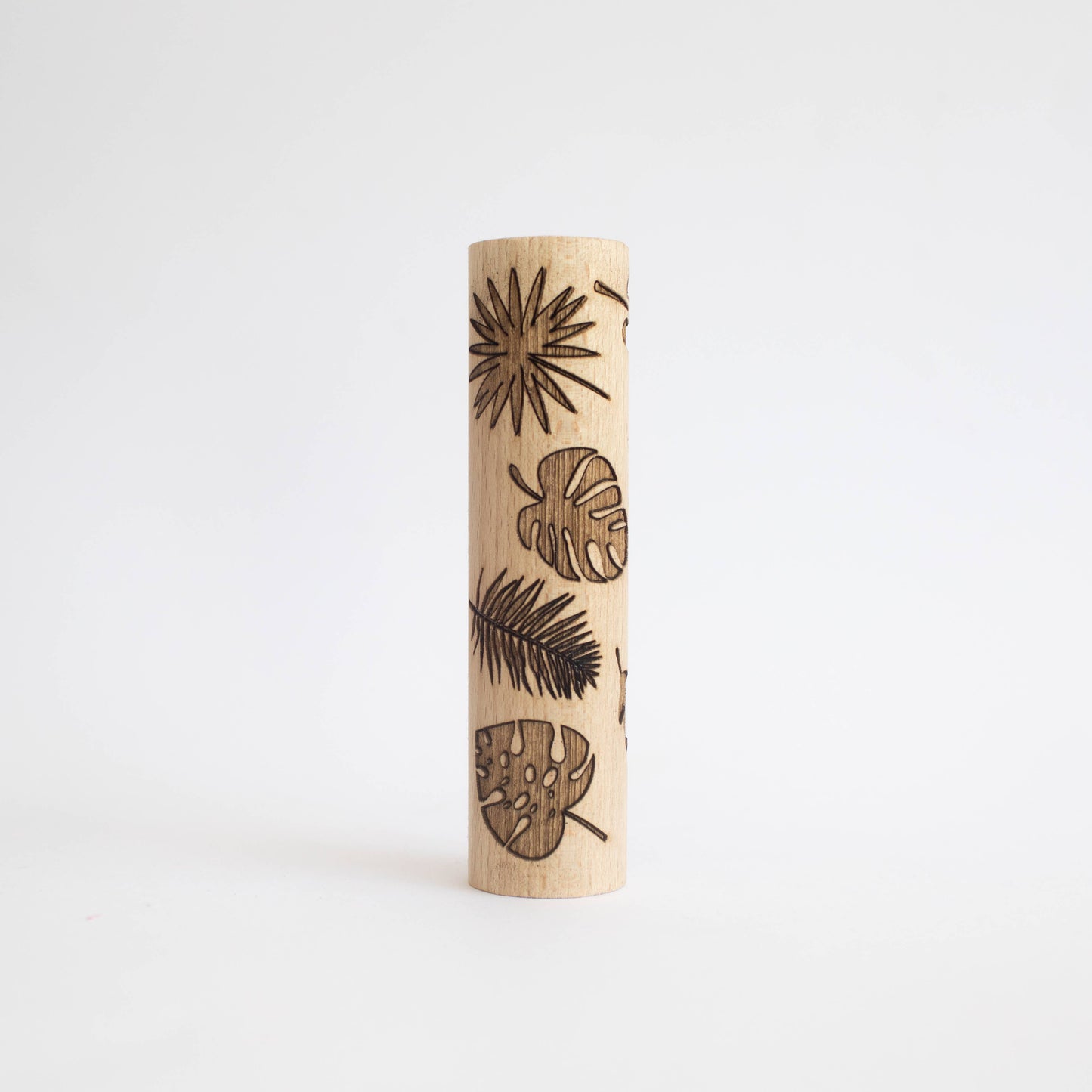 Rullo di legno - Foglie tropicali