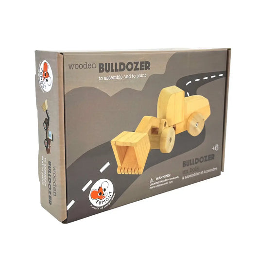 Wooden bulldozer