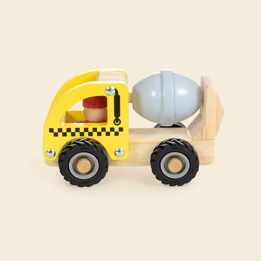 Wooden cement mixer