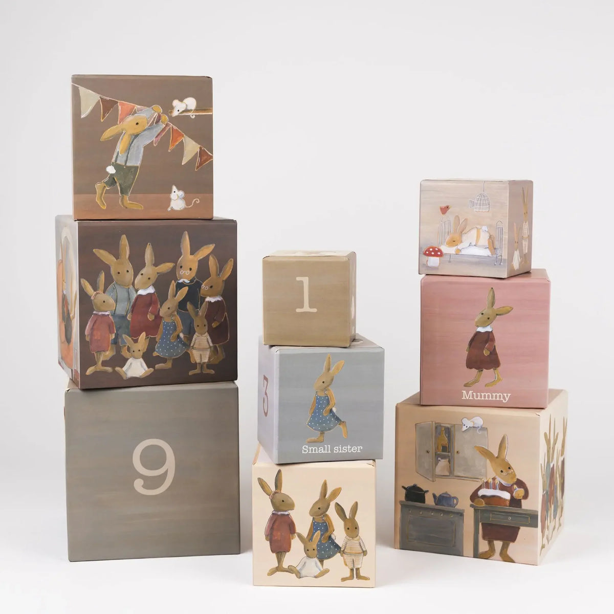 1.2.3 rabbit family stacking pyramid