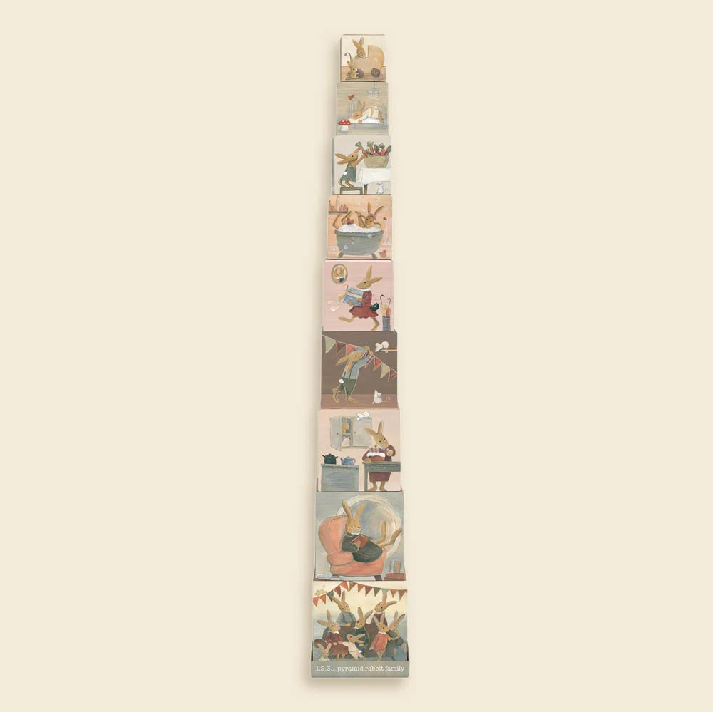 1.2.3 rabbit family stacking pyramid