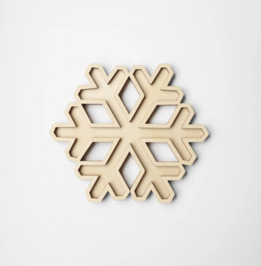 Vassoio da gioco a forma di fiocco di neve
