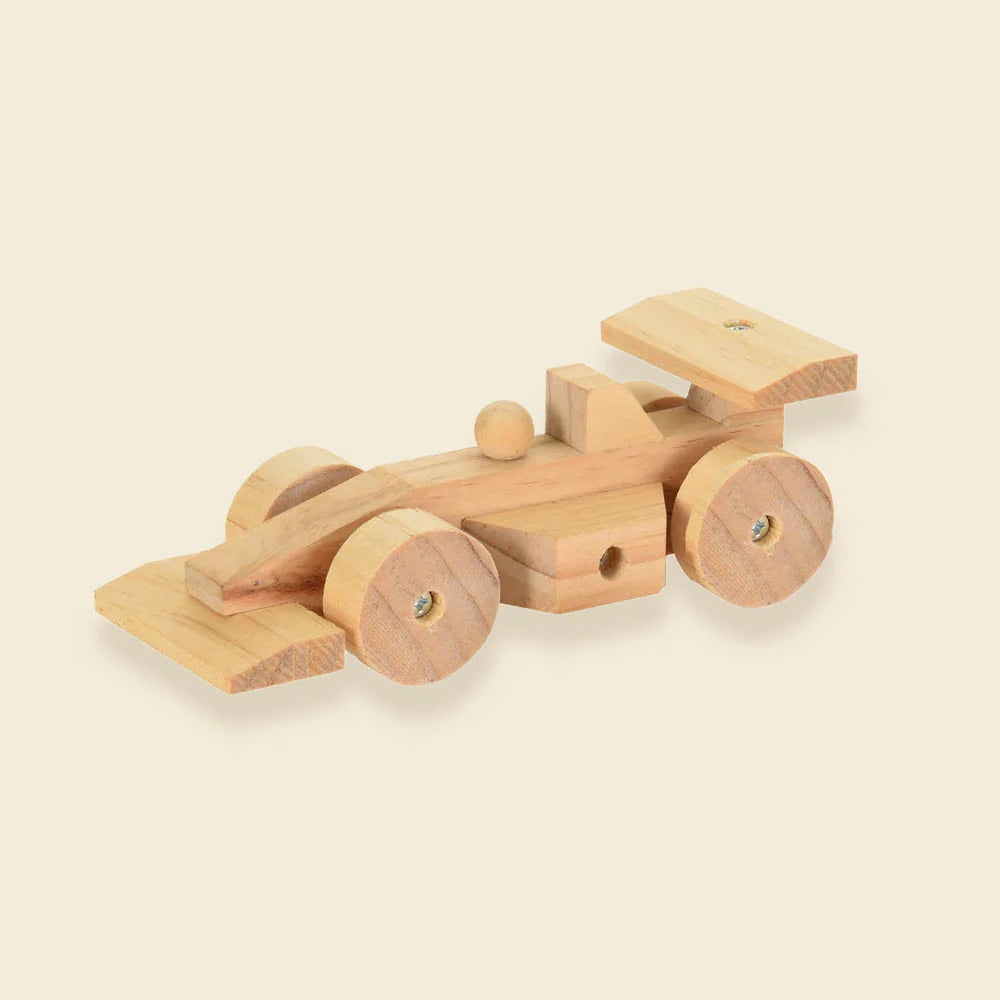Build-your-own wooden race car