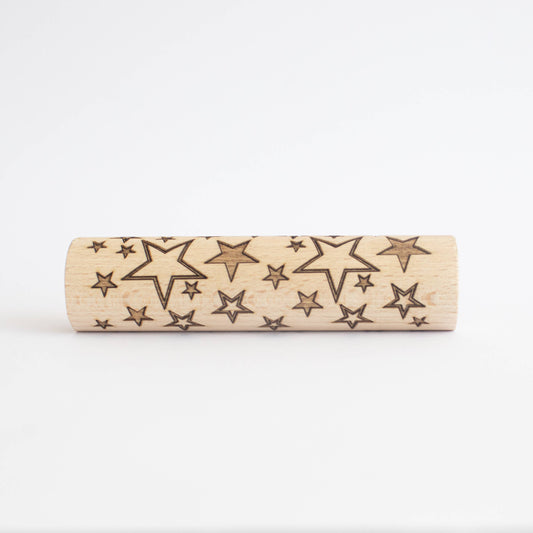 Rullo di legno - Stelle
