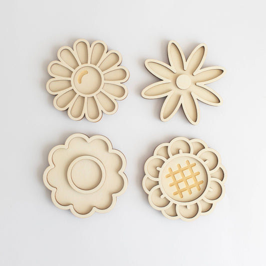 Set Mini Vassoi per Gioco - Set Fiori 2