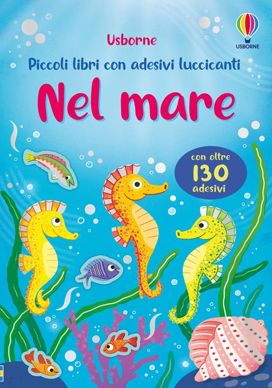 Nel mare. Con adesivi.
