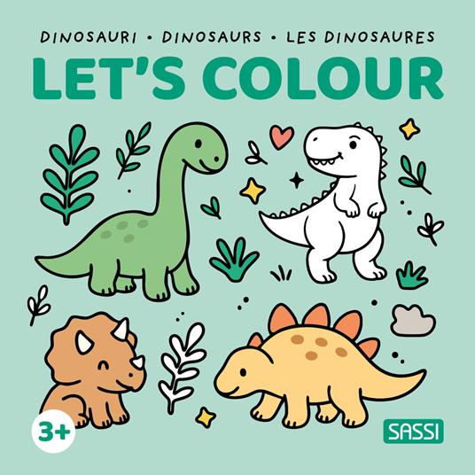 Dinosauri-Dinosaurs-Les dinosaures. Let's colour.