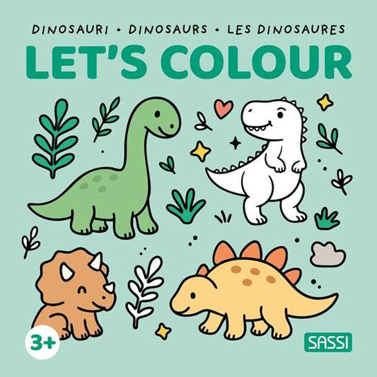Dinosauri-Dinosaurs-Les dinosaures. Let's colour.