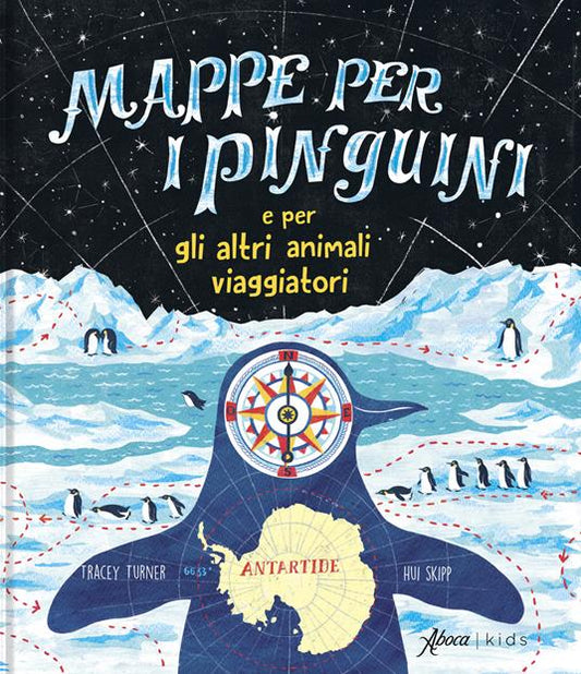 Mappe per i pinguini e per altri animali viaggiatori.