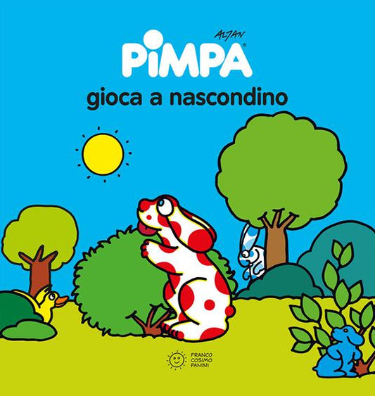 Pimpa gioca a nascondino.