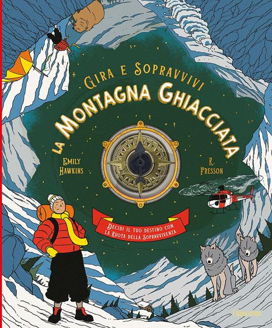 La montagna ghiacciata. Decidi il tuo destino con la ruota della sopravvivenza. Gira e sopravvivi.