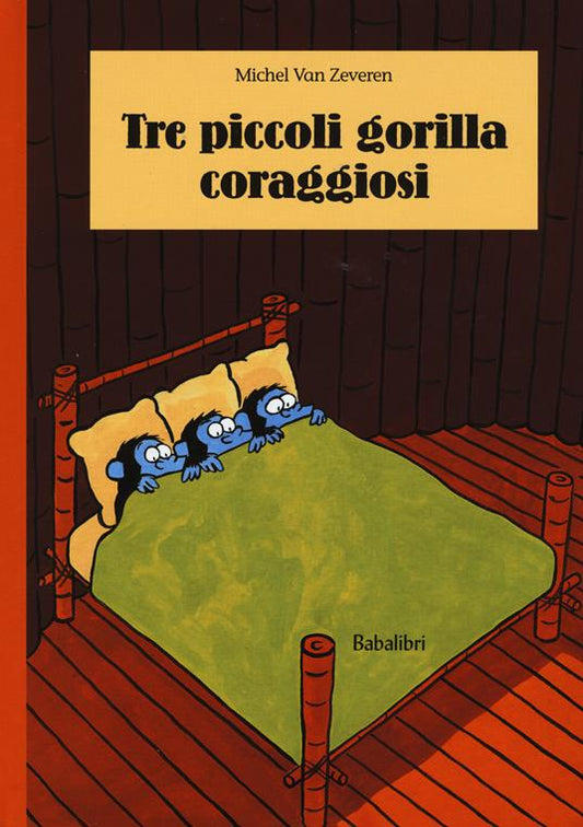 Tre piccoli gorilla coraggiosi.