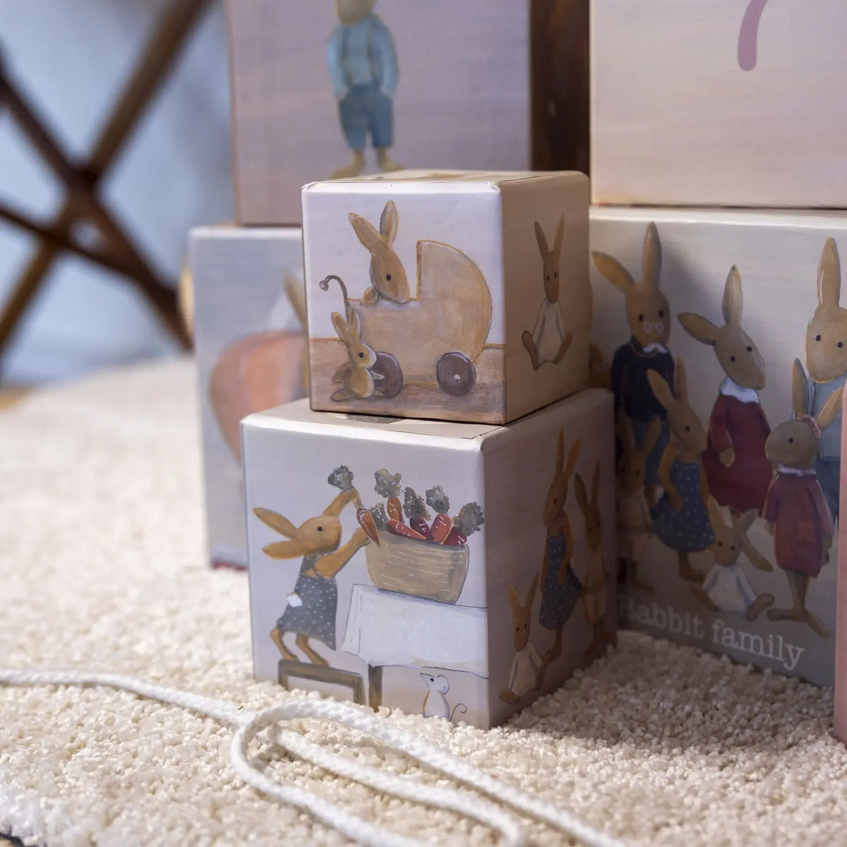 1.2.3 rabbit family stacking pyramid