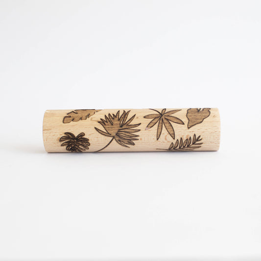 Rullo di legno - Foglie tropicali