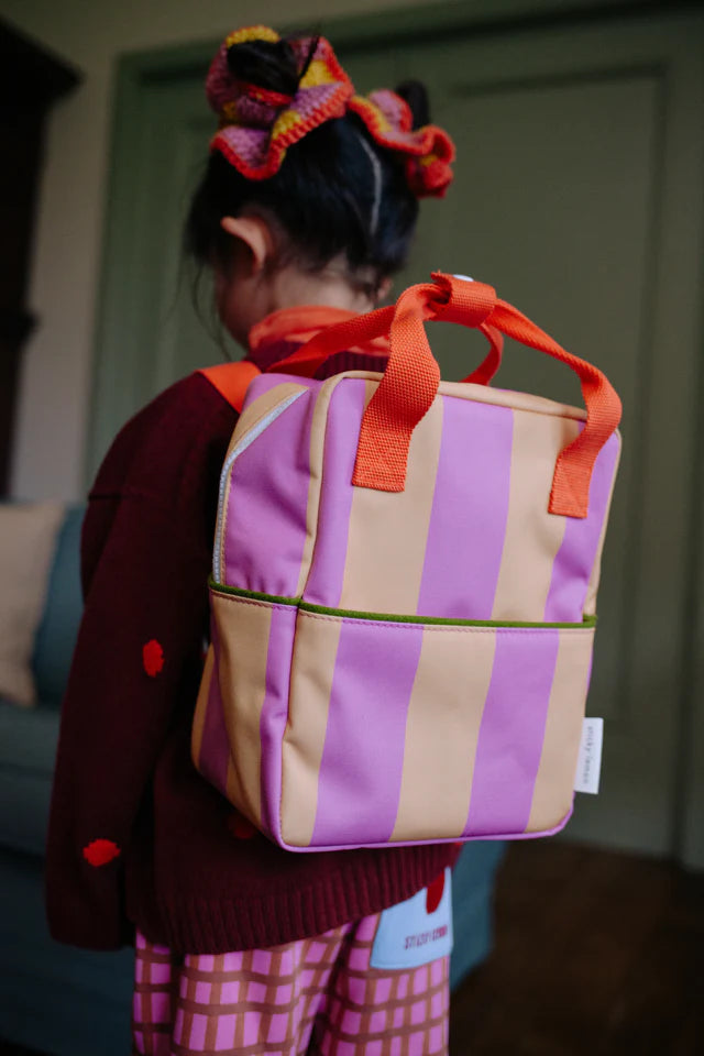 backpack small | stripes | rosebay + apple grub