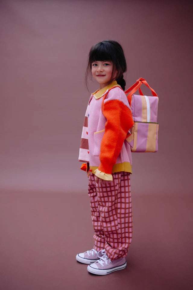 backpack small | stripes | rosebay + apple grub