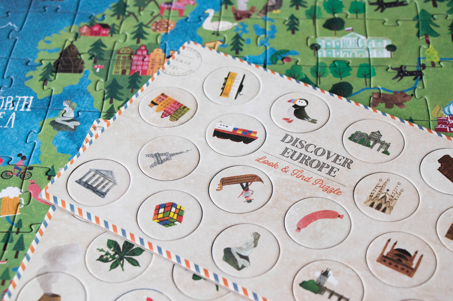 DISCOVER EUROPE LOOK AND FIND PUZZLE