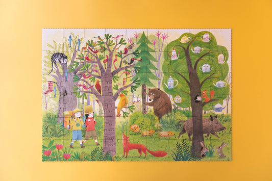 DAY AND NIGHT IN THE FOREST - PUZZLE