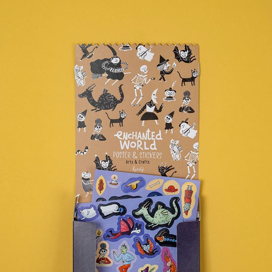 Enchanted World Poster and Stickers