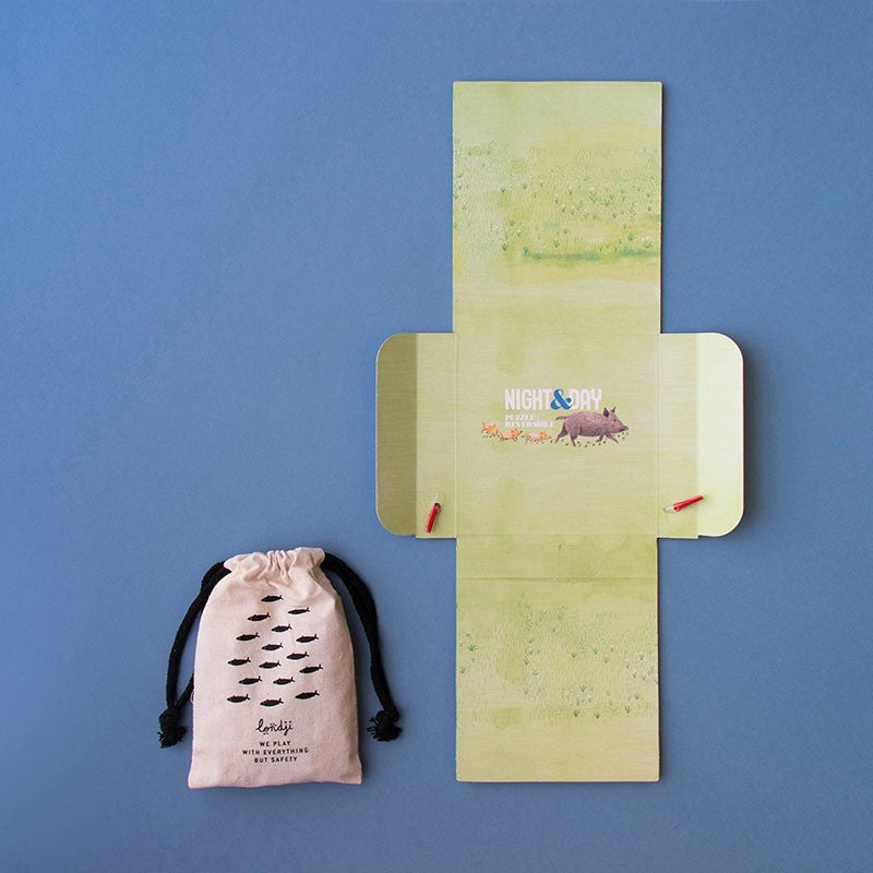 Night&day in the forest - pocket puzzle