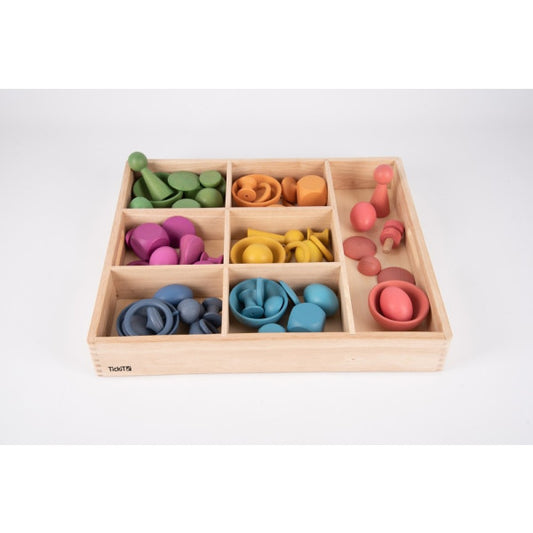 Wooden storting tray -7 way