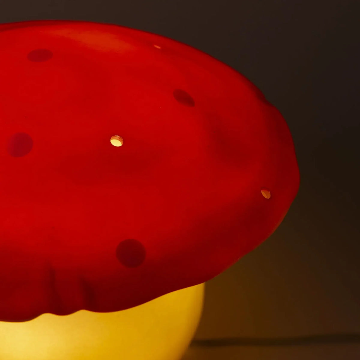Medium Mushroom Night Lamp, Red